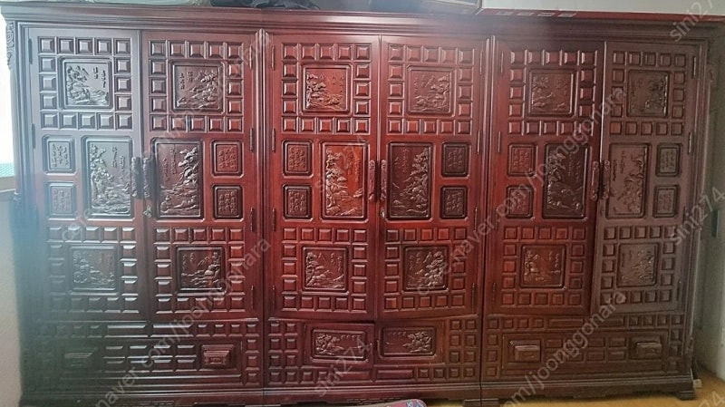 고가구 화류장 12자(붉은색) 팝니다 이미지