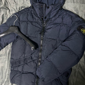 [L] 19fw 스톤아일랜드 우원재 크링클랩스 패딩 다크네이비