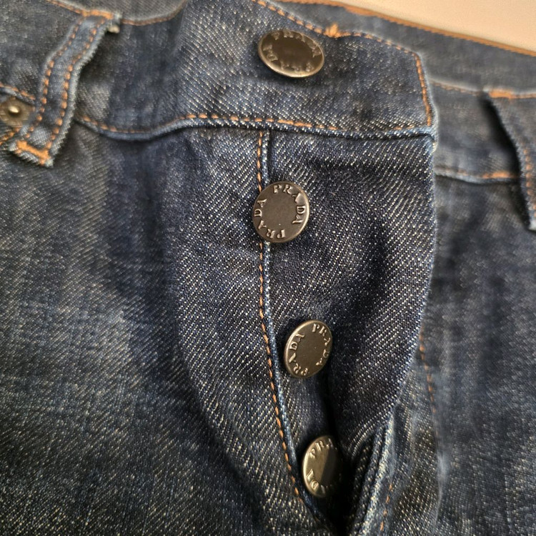 프라다 청바지 버튼 데님팬츠--2