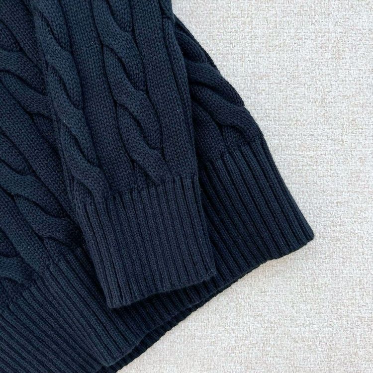 폴로 케이블 니트 코튼 스웨터--2