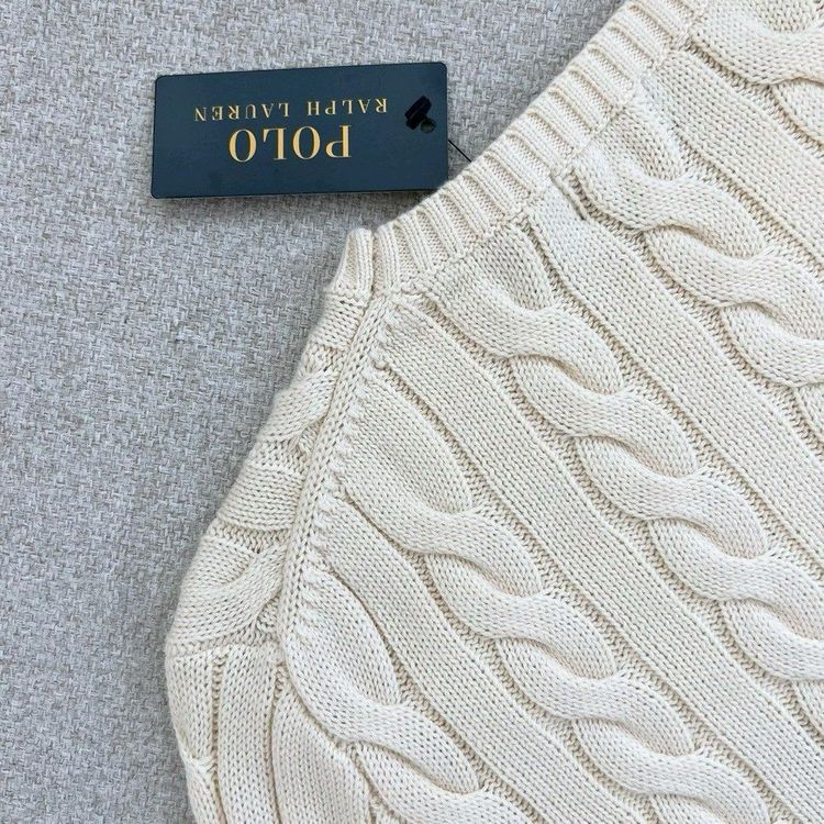 폴로 케이블 니트 코튼 스웨터--6