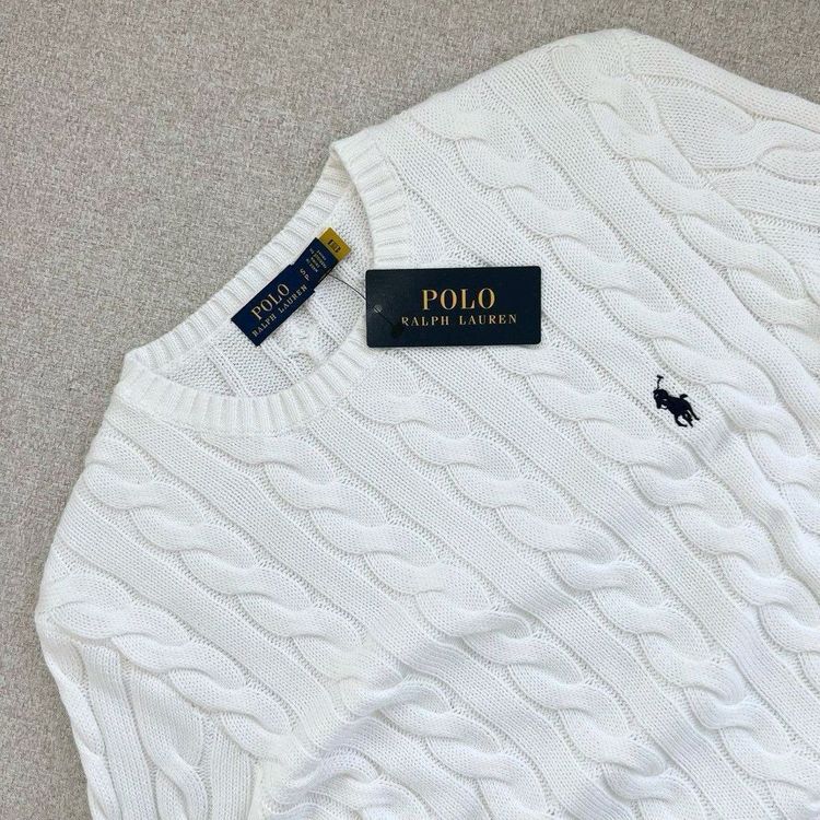 폴로 케이블 니트 코튼 스웨터--7