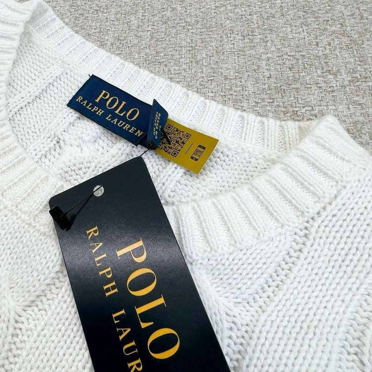 폴로 케이블 니트 코튼 스웨터--8