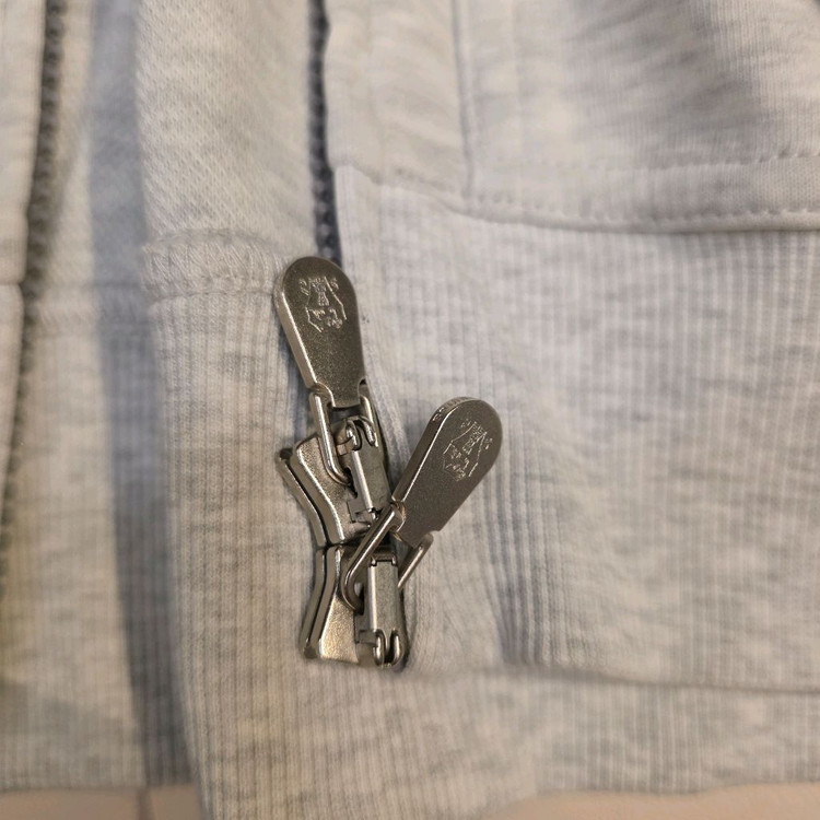 브루넬로 쿠치넬리 그레이 후드 집업--2