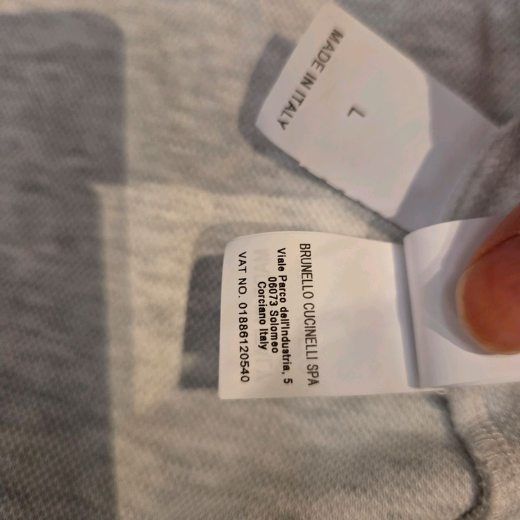 브루넬로 쿠치넬리 그레이 후드 집업--5