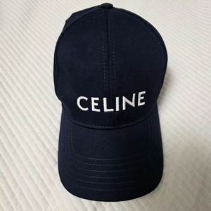 졍품 셀린느 CELINE 자수 네이비 볼캡 모자