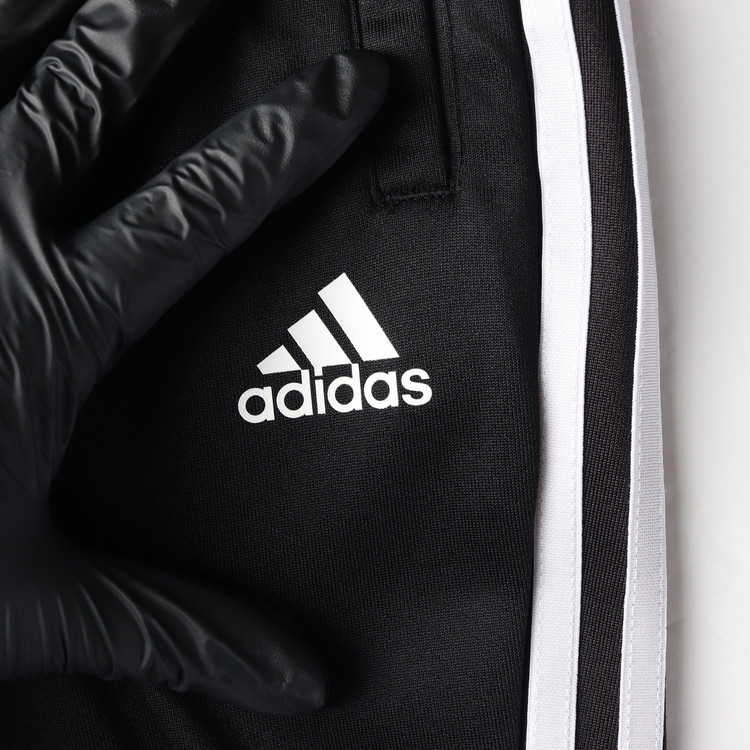 아디다스 블랙 삼선 슬림 팬츠 트랙팬츠 밴딩 바지--5