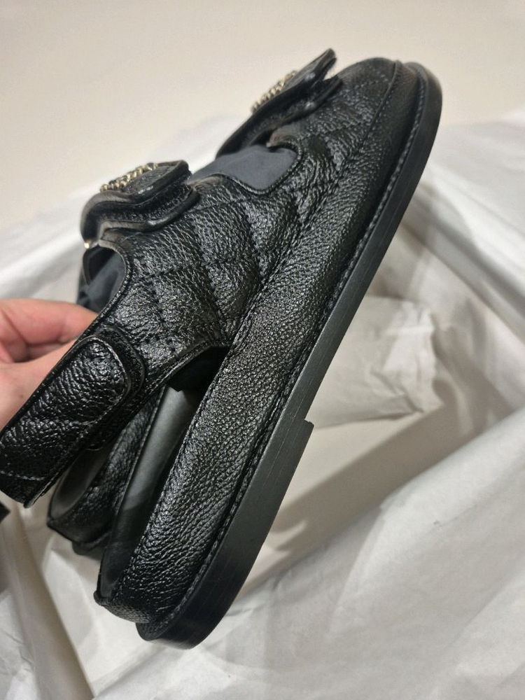 샤넬 벨크로샌들 캐비어 미개봉새제품 37--4