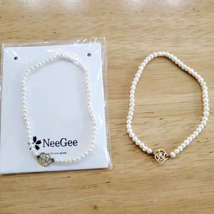 새상품> 14k 진주팔찌 구매가격 2개 20만원