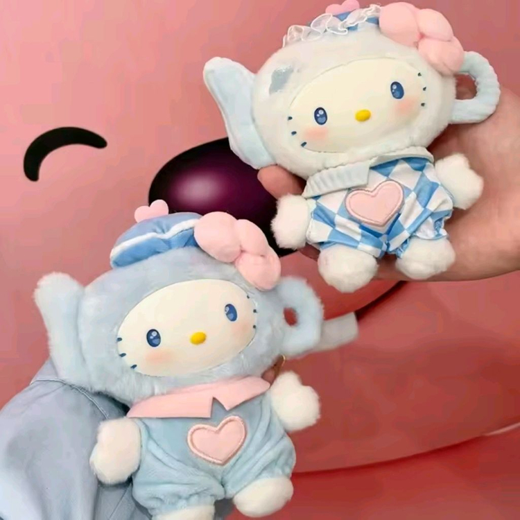 신상) 산리오 블루 플러터 키링 헬로키티 시나모롤 마이멜로디 쿠로미--3