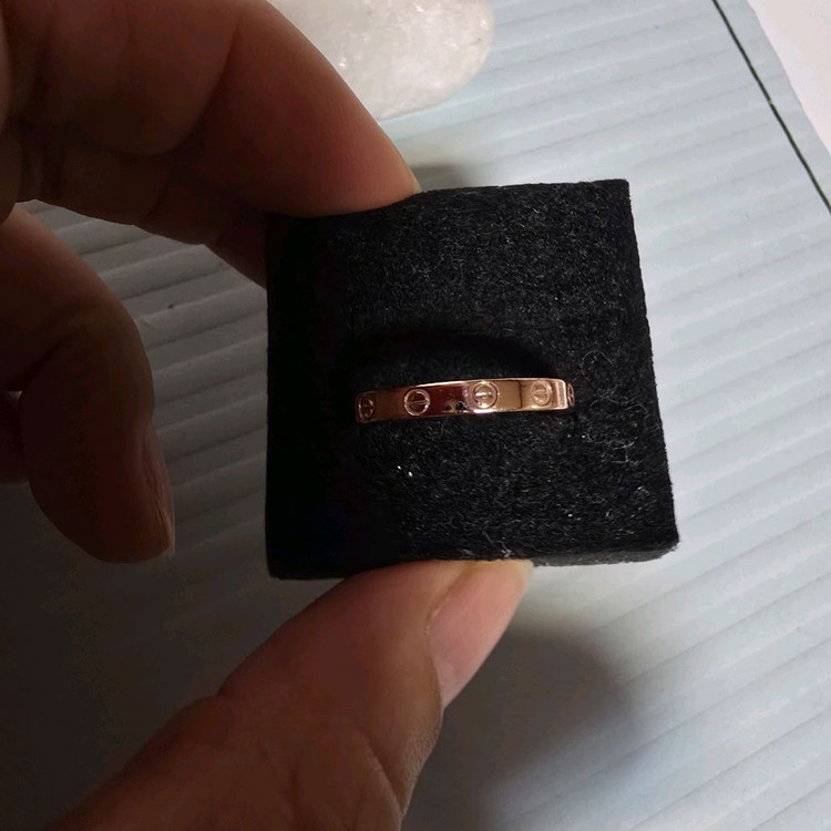 18k핑크골드 반지--2