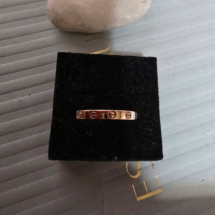 18k핑크골드 반지--3