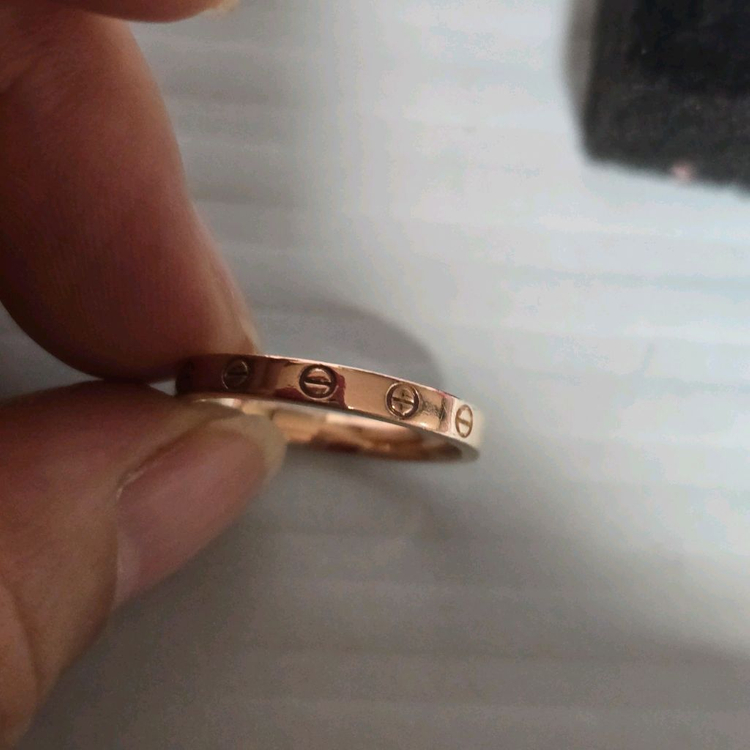 18k핑크골드 반지--5