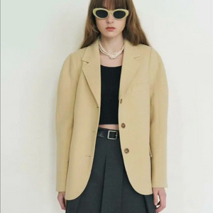 [마론에디션] 커스타드 울 블레이저 이미지