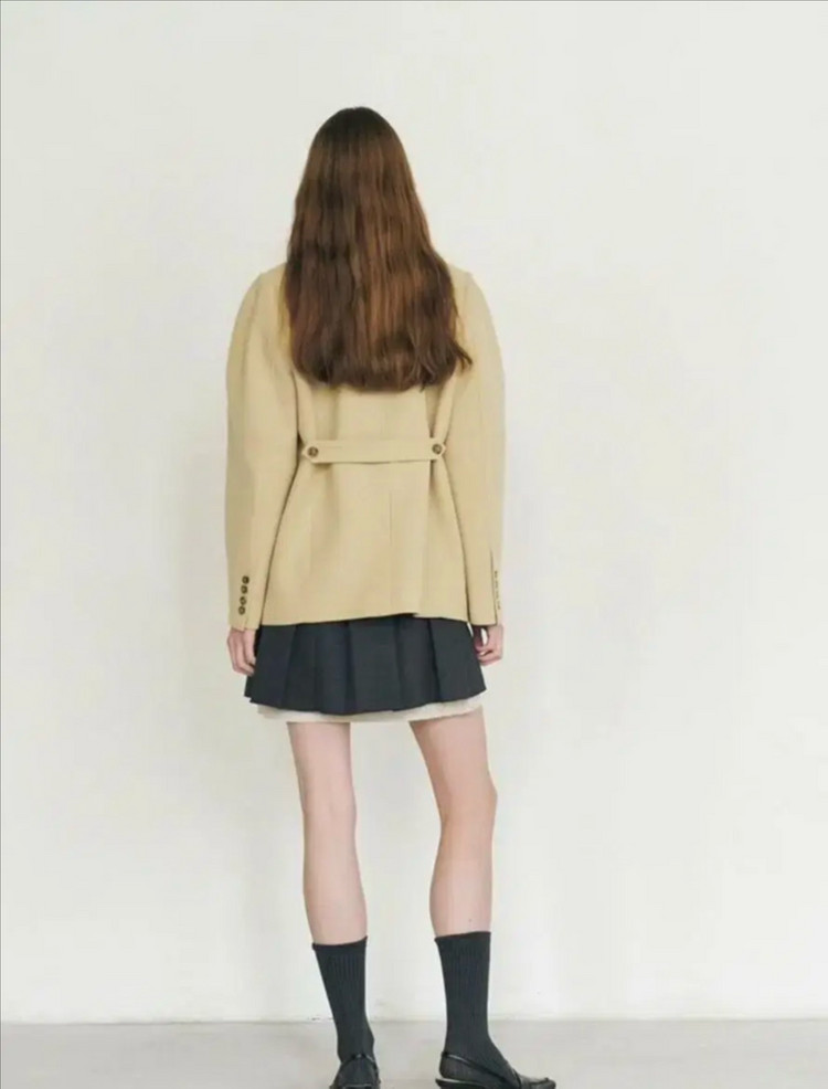 [마론에디션] 커스타드 울 블레이저 이미지