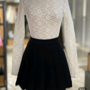 새상품 LAP 랩 라운드넥 레이스 티셔츠(착불)