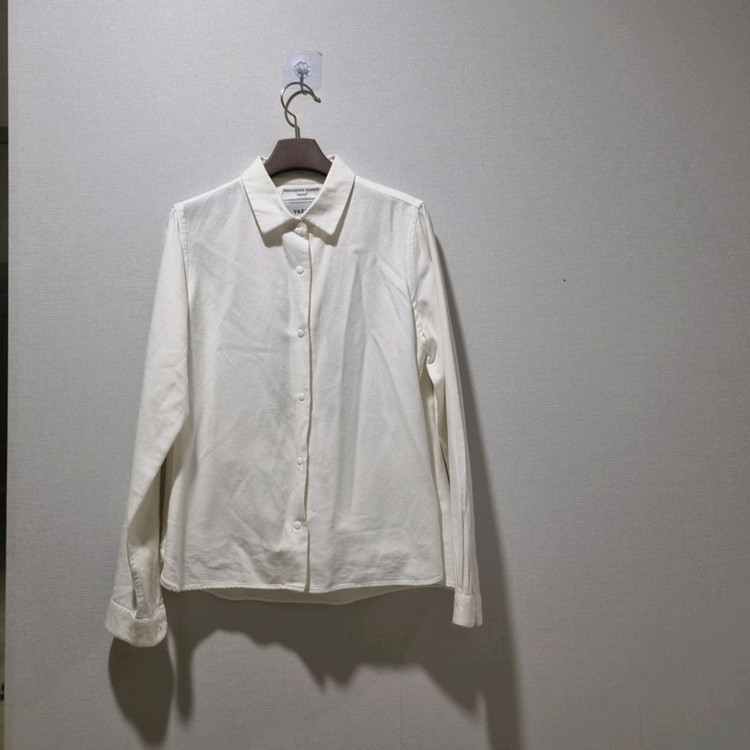 야에카 YAECA 화이트 코튼 셔츠 S 이미지