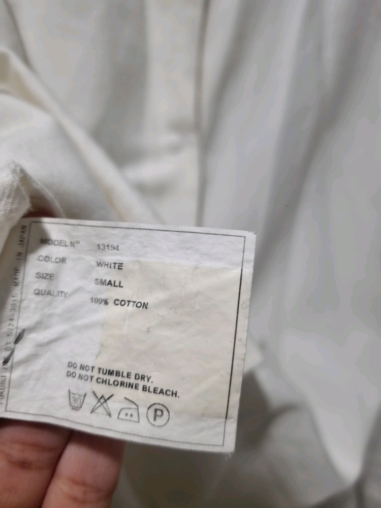 야에카 YAECA 화이트 코튼 셔츠 S 이미지