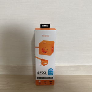 티메코 SF02 큐브 멀티탭 1.8m 3구