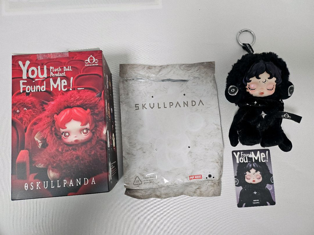 [팝마트 정품] 스컬판다 날찾아봐 별빛의 어둠 (박스0, 카드0)--3