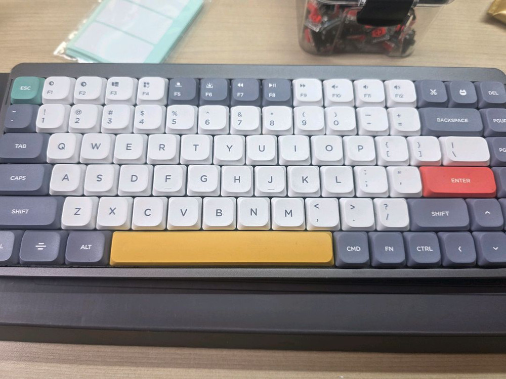 Nuphy 누피 Air75 기계식 키보드 게이트론 청축 + 적축 스위치 + 키캡--0