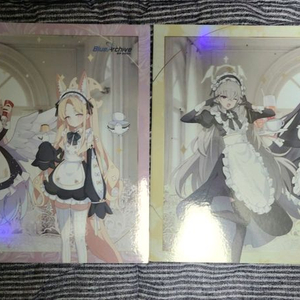 블루 아카이브 애니플러스 홀로그램 A4 포스터