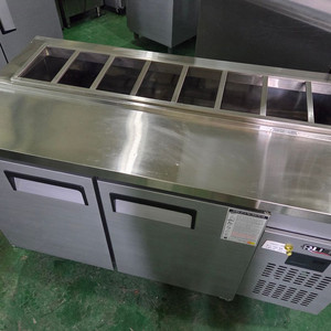 유니크 1500 1/4바트 토핑 냉장고 반찬 냉장고