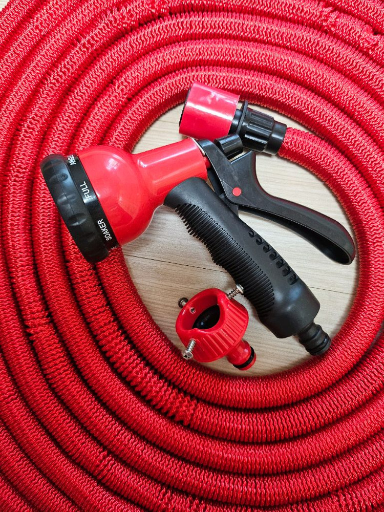 호수 베란다 욕실 세차 청소호수 신형 레드 매직호수7.5세트 #완전새거# 이미지