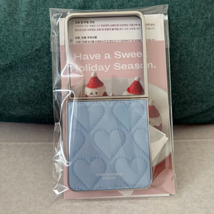 z플립7 스위어 블루 하트 에폭시 케이스 새상품