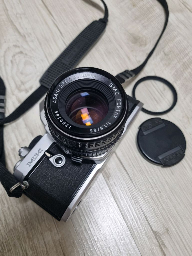 펜탁스MX필름카메라 +smc55mmf1.8 렌즈 세트--1