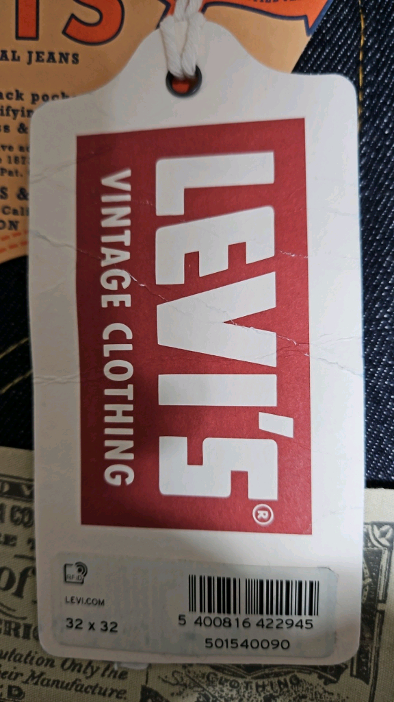 리바이스 LVC 1954 501 리지드 32x32--1