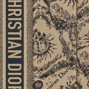 디올 투알 드 주이 솔레이 미차 스카프 - 베이지/블랙 이미지