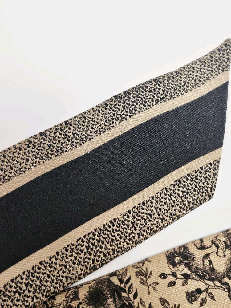 디올 투알 드 주이 솔레이 미차 스카프 - 베이지/블랙 이미지