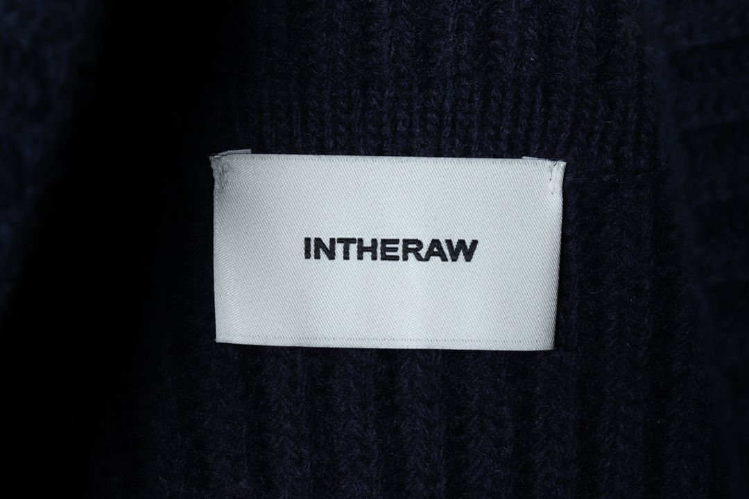 (L-XL) 인더로우 니트 가디건 집업 네이비--4