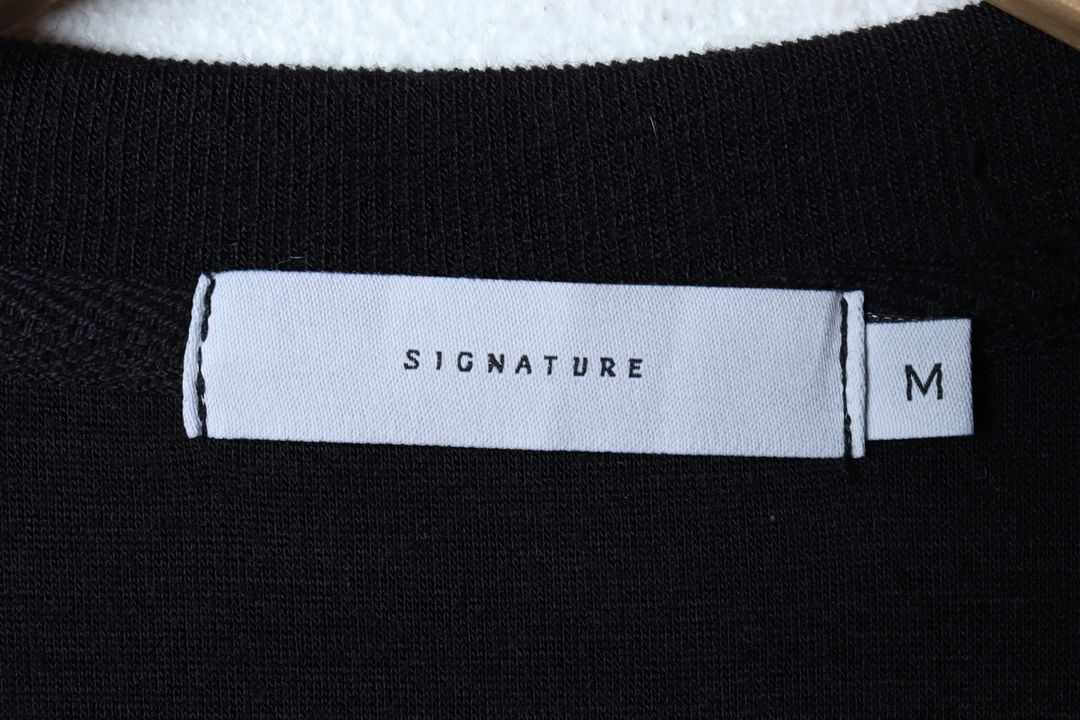 (M-L) 시그니처 니트 가디건 집업 투웨이 블랙--4