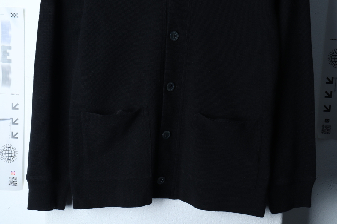 (F) 폴로 랄프로렌 니트 가디건 블랙 레드포니 면--3