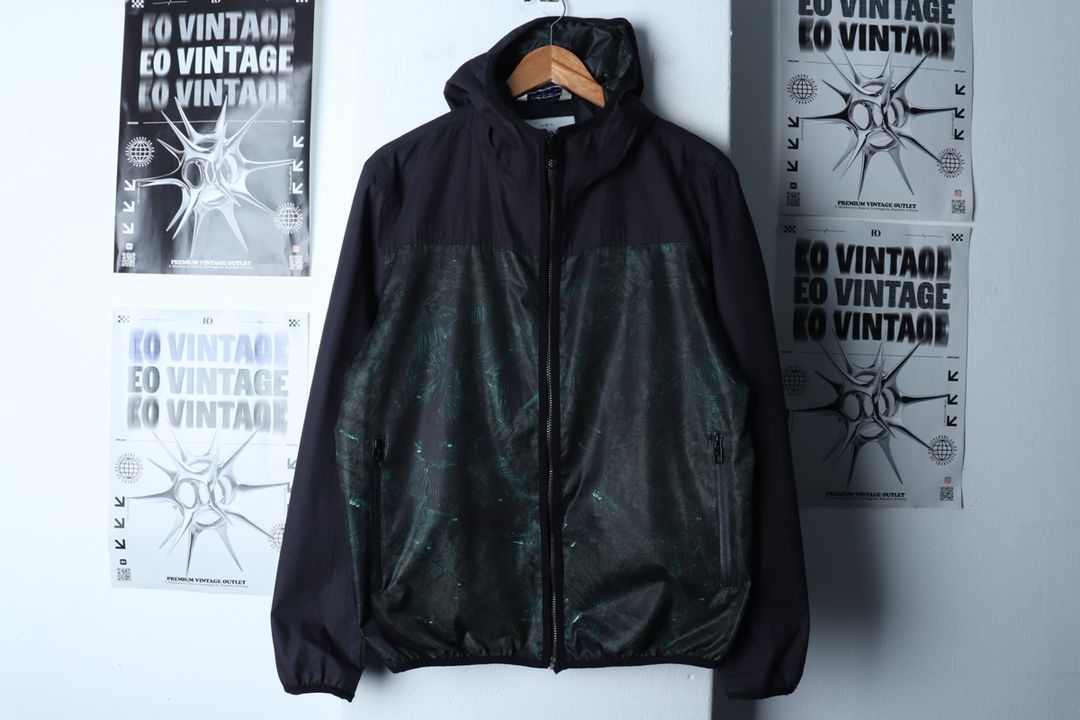 (L-XL) 자라 집업 바람막이 점퍼자켓 정글 프린팅--1