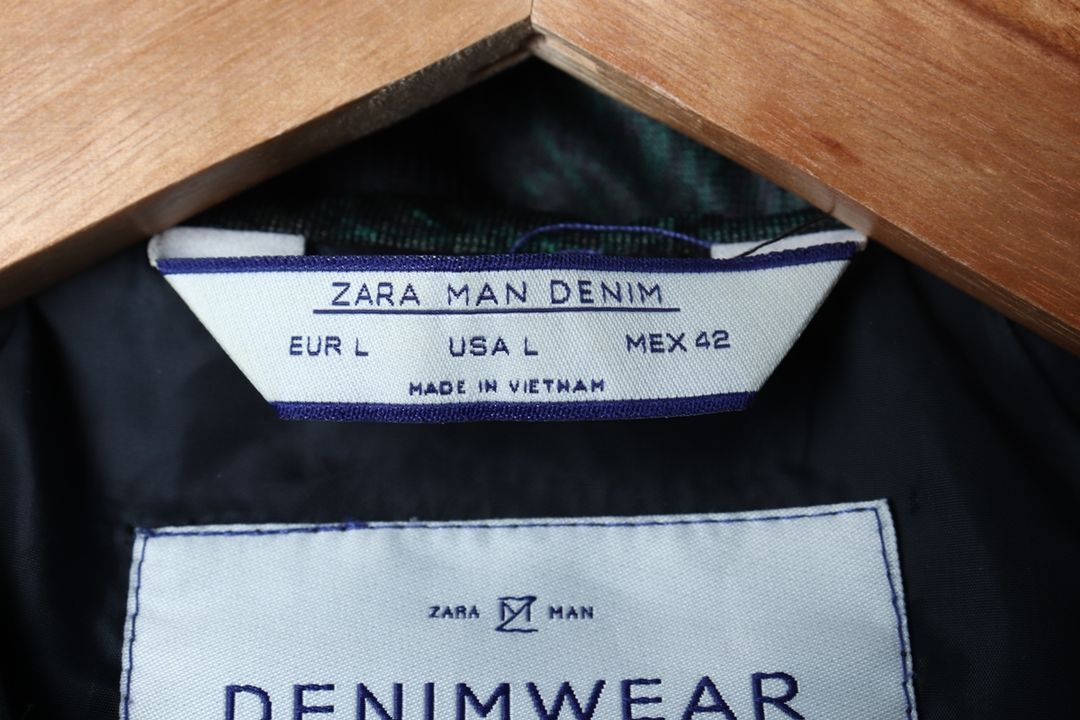 (L-XL) 자라 집업 바람막이 점퍼자켓 정글 프린팅--6