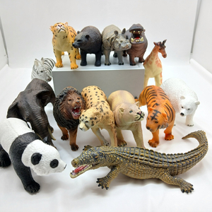 야생 동물 피규어 장난감 모형 인형 사자 호랑이 표범 치타 14종 세트