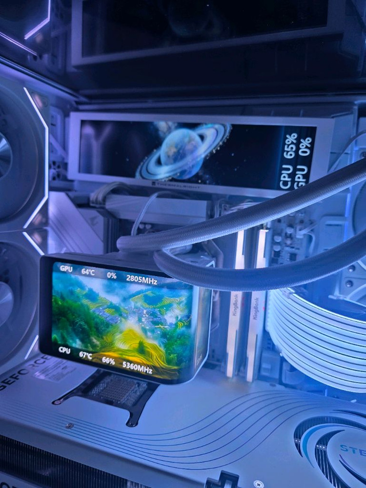 라이젠9 9950X3D RTX5090 화이트 감성PC 이미지