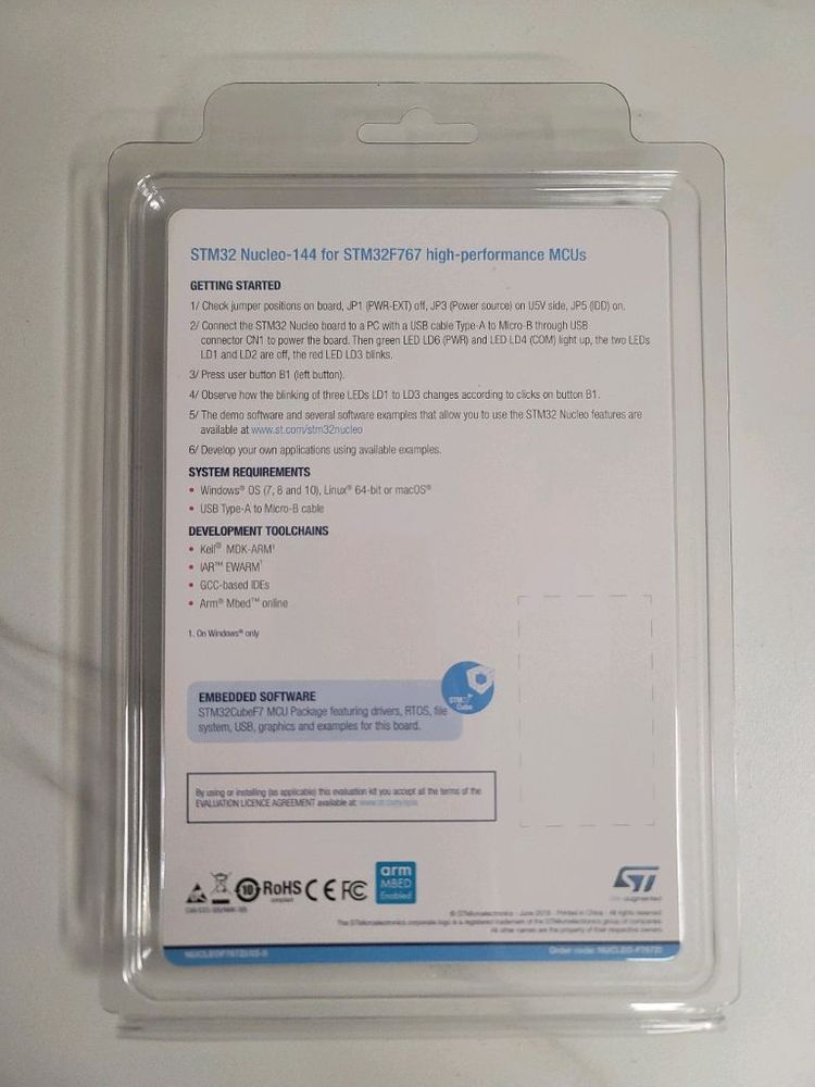 STM32F767 Nucleo-144 개발 보드 판매합니다.--1