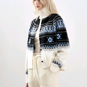 한섬 25fw신상 시스템 (전국품절) 페어아일 니트 가디건 프리