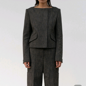 새상품 로우클래식 보트넥 블레이저 자켓 M