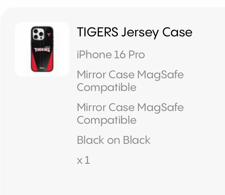 CASETiFY KIA 타이거즈 폰케이스 아이폰16pro--2