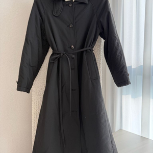 유메르 트렌치 패딩 블랙 F사이즈
