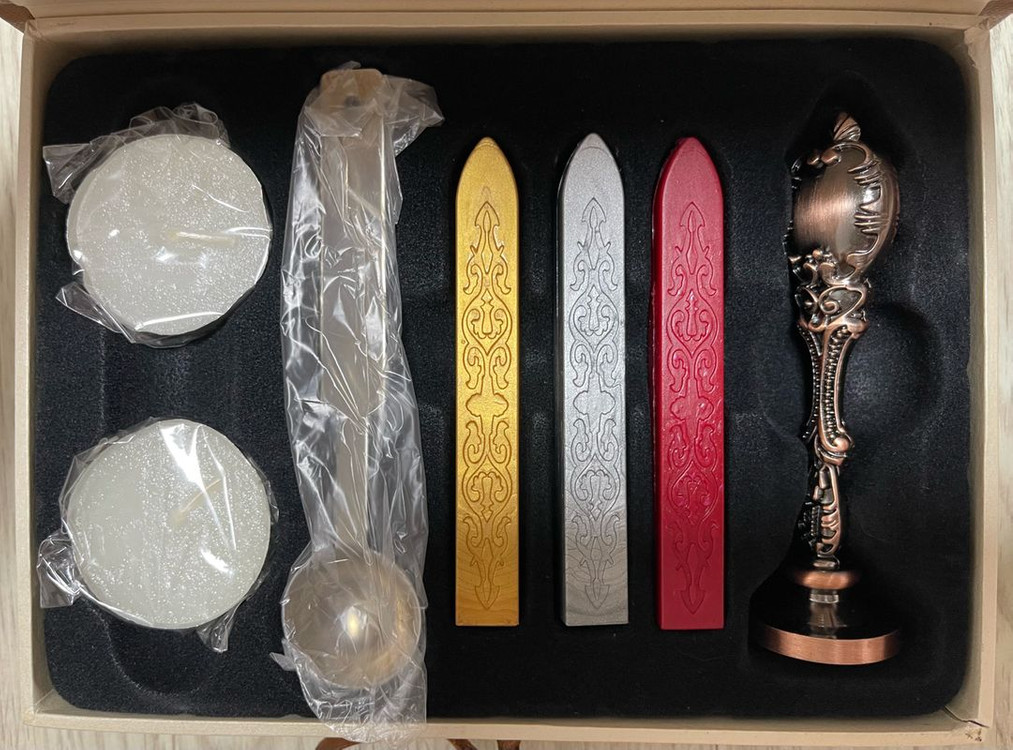 (새상품)도장 DIY-실링왁스 스탬프 세트--1