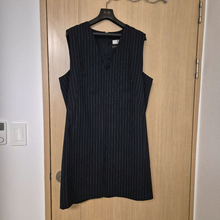 앤클라인 스트라이프 민소매 원피스 사이즈77--2