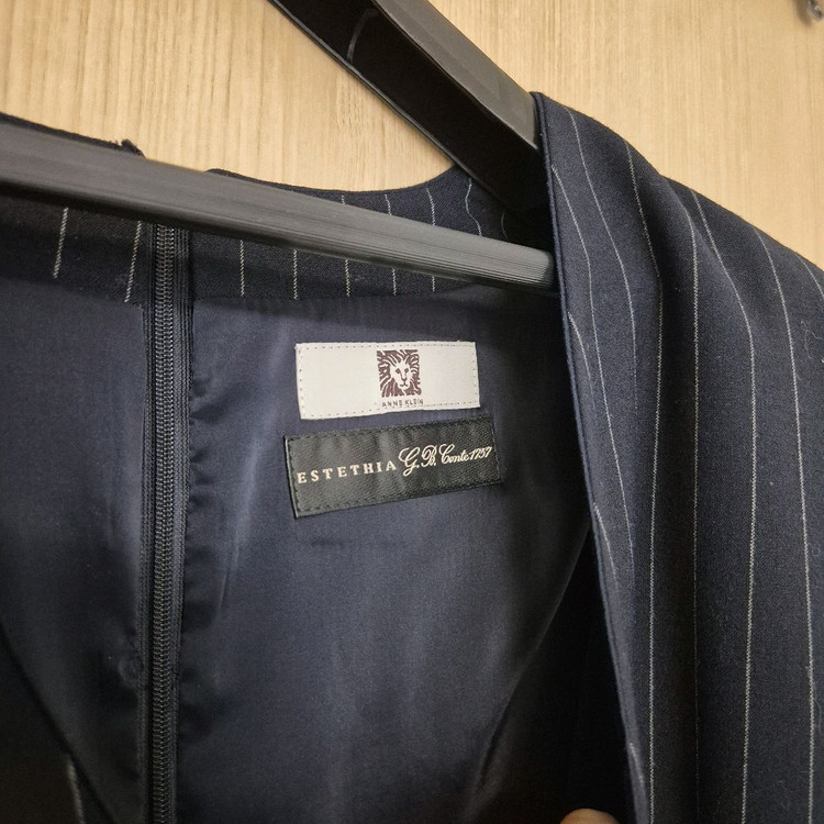 앤클라인 스트라이프 민소매 원피스 사이즈77--4