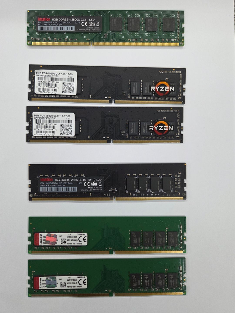 DDR4 메모리 8GB ,16GB 세트 이미지