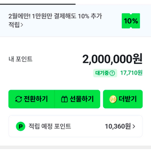 네이버페이 포인트 200만원권